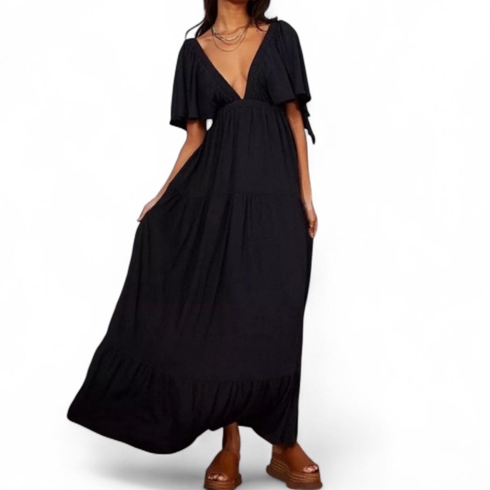 FP Beach Black maxi dress